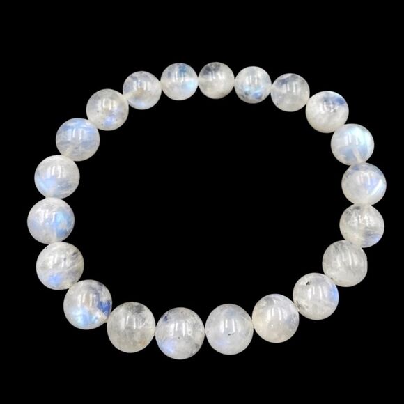 HALLOWEEN SALE 8mm AAA Grade Moonstone Crystal Bracelet - Picture 2 of 5